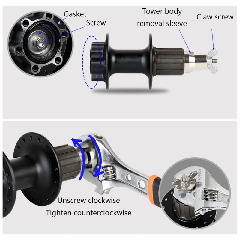 Универсальный щелевой разъем ключ дюймовый стандарт горный втулка для дорожного