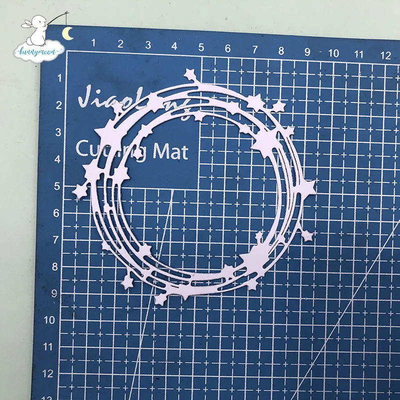 Bunnymoon Пентаграмма Круг трафарет металлический Трафаретный вырубной штамп для