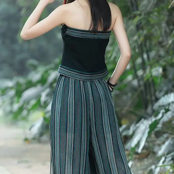 Женские широкие брюки шелковые повседневные штаны свободные длинные винтажные