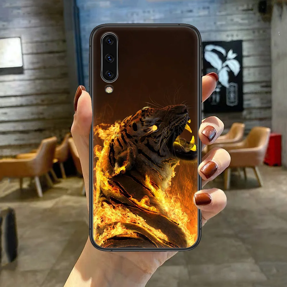 

Animal Cool Tiger Phone Case For For SamSung Galaxy A M 5 8 10 20 30 31 40 50 51 70 71 80 S E Black black Coque 3D Shell Fashion