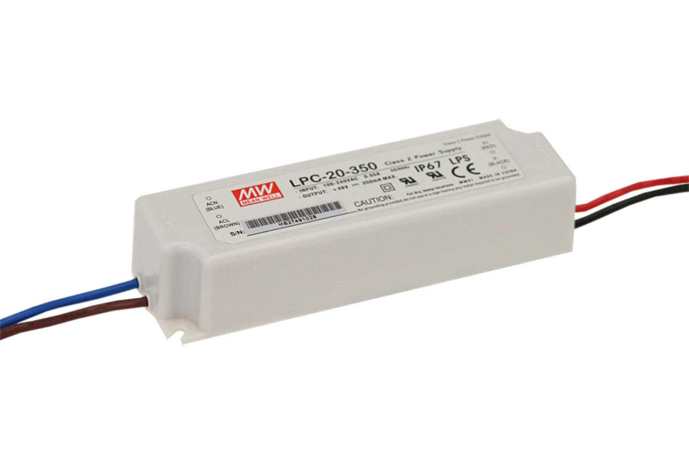 Бренд MEAN WELL представляет LPC-20-350 48V 350mA meanwell LPC-20 16 8 W один Выход светодиодный