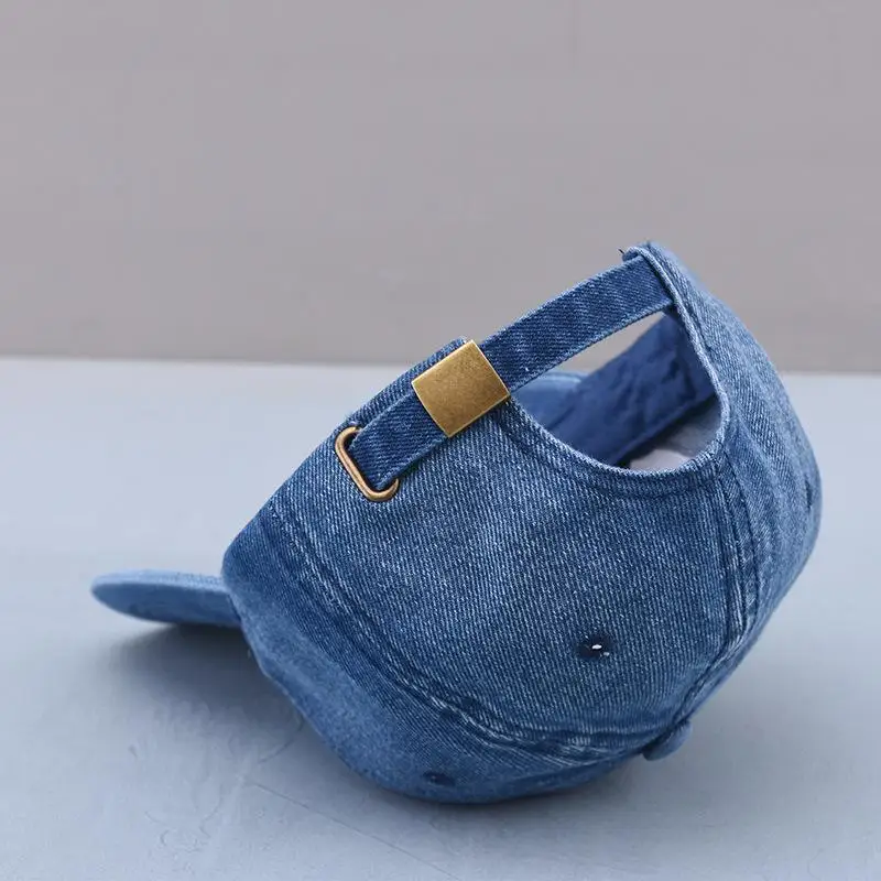 2021 Всесезонная промытая джинсовая кепка с вышивкой и надписью Sunday бейсболка