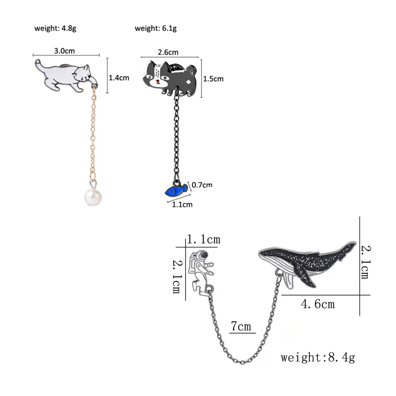 Женская/Мужская брошь кисточка из металлического сплава с изображением