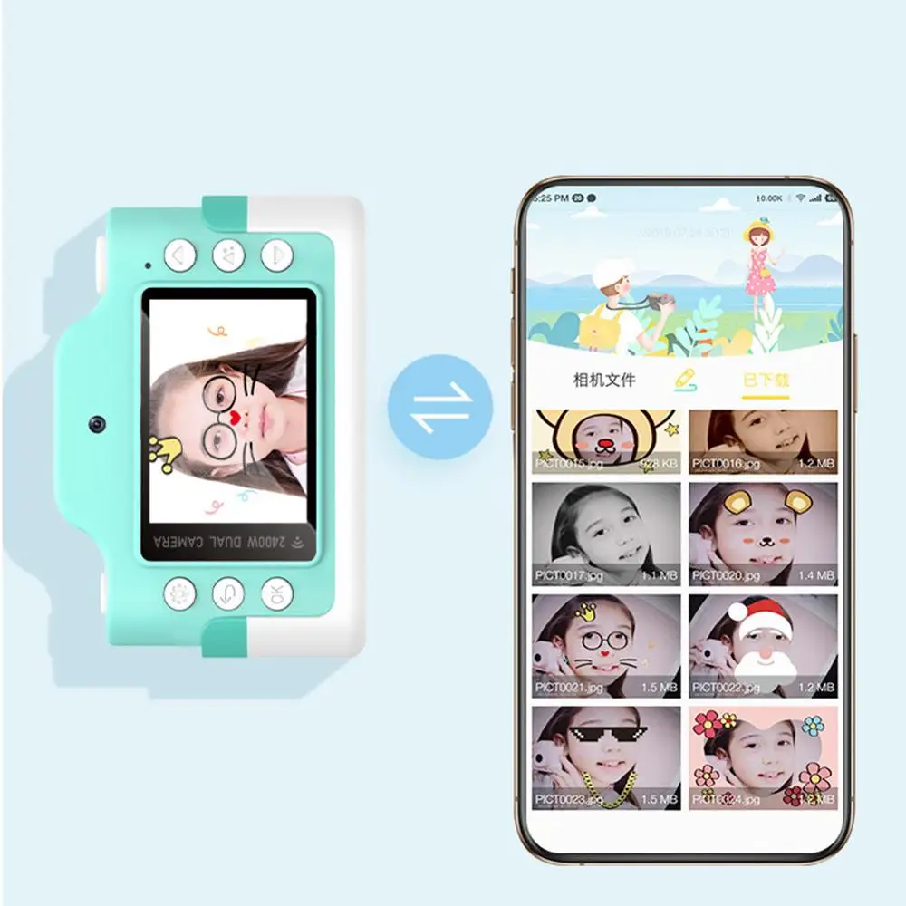 

Nicce Children Mini Wifi Digital Camera 24MP IPS Display Cartoon Kid Educational Toy For Children Birthday Gift Smart Kids