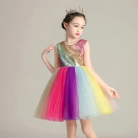 flower childrens day girls dance performance clothes for girls 3d mesh ball gown tutu princess dress party wedding costume