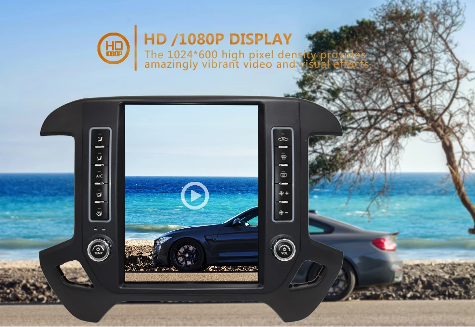 KiriNavi 12,1 ''Android 8,1 Автомагнитола для CHEVROLET Silverado автомобильный Dvd Gps Android мультимедийный видео плеер навигация
