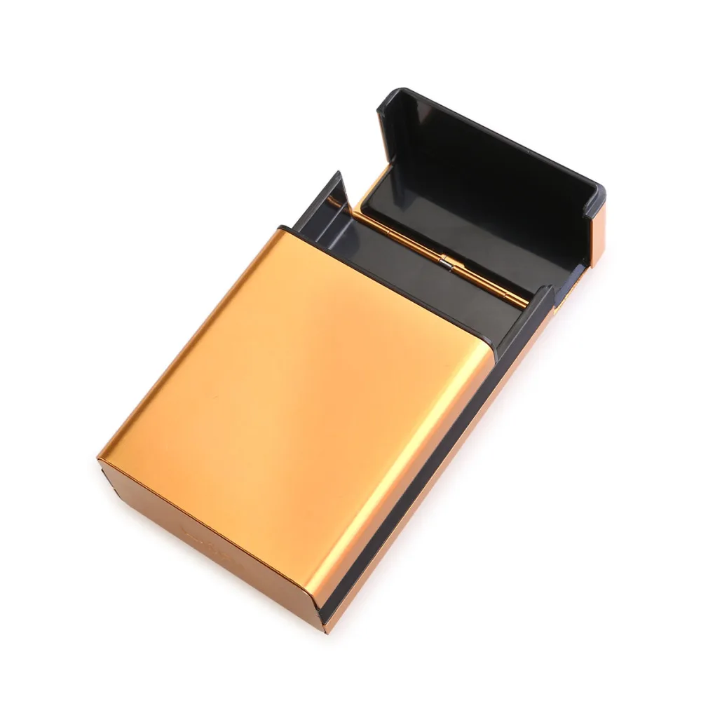 

Cigarette Case Lightweight Aluminium Silver Cigarette Box Cigar Protective Cover (Gold)