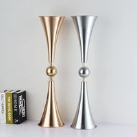 vases metal candle holders candlesticks wedding centerpieces event flower road lead home decoration 10 pcs lot