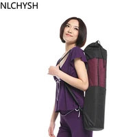 portable 6mm yoga net bag pilates mat nylon bag carrier mesh center adjustable belt durable high quality washable gym bag mats