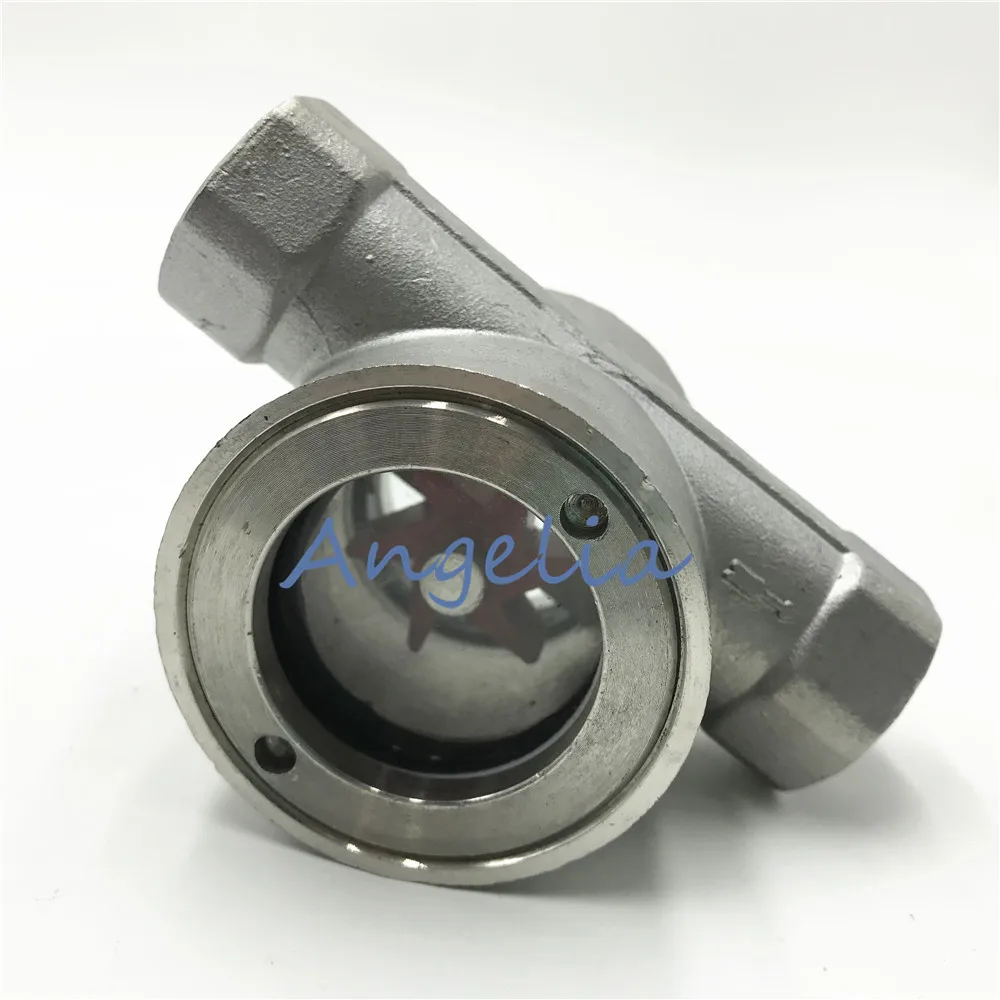 1" BSP Stainless Steel 316 Sight Water Flow Indicator With FRPP Impeller High Temperature | Обустройство дома