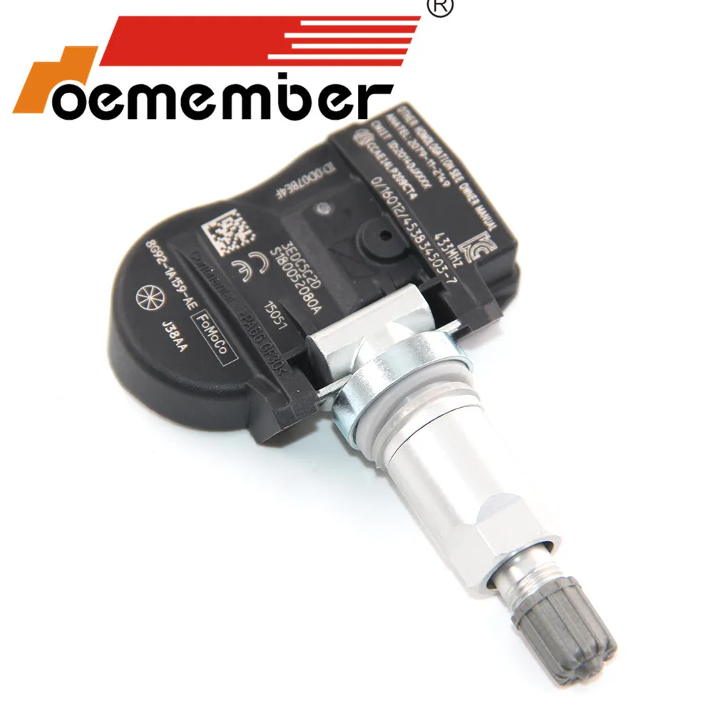 4 шт. 8G92 1A159 AC Автомобильный датчик давления в шинах TPMS системы для Ford Galaxy Mondeo S Max 433