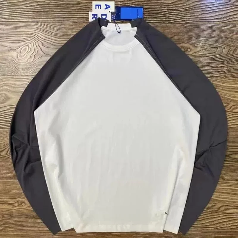 

Patchwork Long Sleeves ADER ERROR Fashion T Shirt Men 1:1 Top Quality Embroidered Adererror Logo Women Top Tees T-shirts