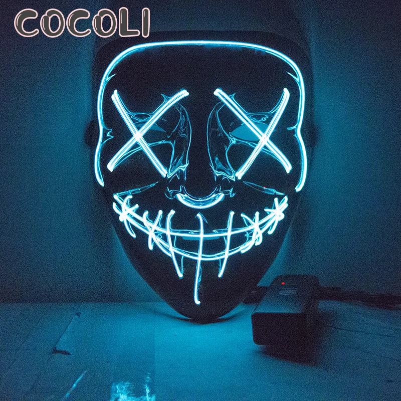 Светодиодная маска для Хэллоуина Судная ночь|Маски вечеринки| |