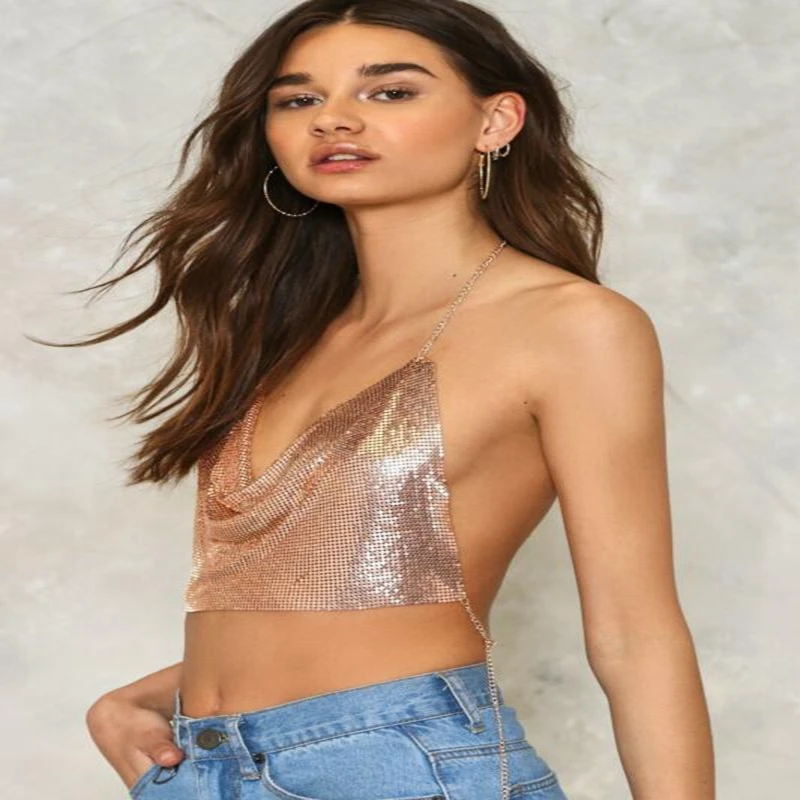 Женский бюстгальтер с блестками бюстье укороченная майка топы блузка женский
