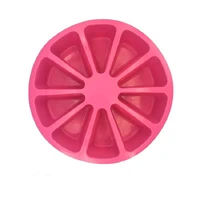 independent baking molds pizza mold round cavity silicone 10 red silicone portion cake mold soap mould pizza slices pan