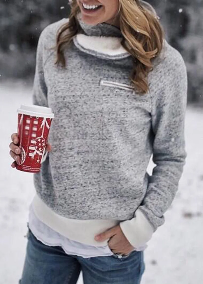 Женские толстовки с капюшоном весна осень 2019 Женская толстовка на молнии длинным