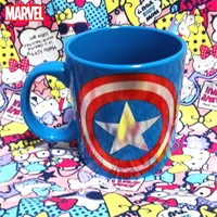 marvel avengers superhero captain america shield ceramic cup home office large capacity coffee cup milk cup