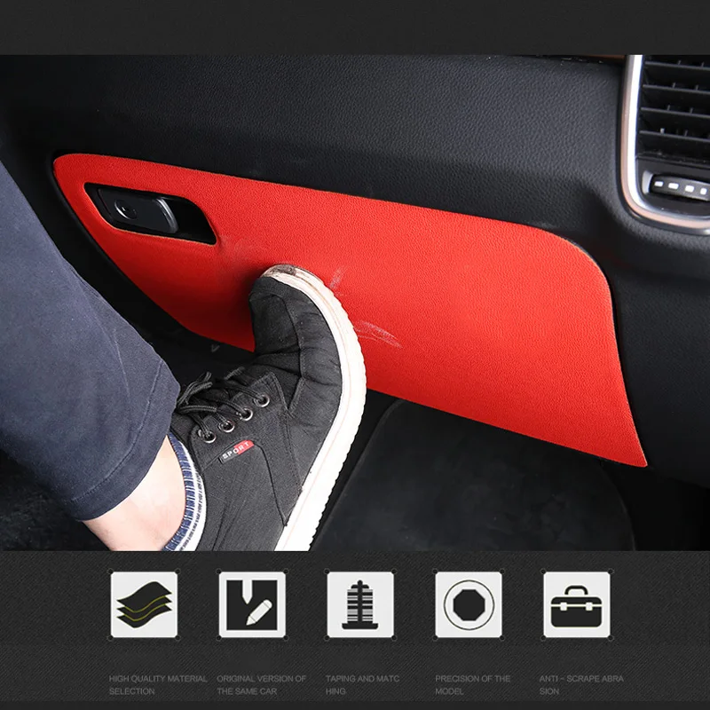 

Anti-kick Pad For Car Glove Box Tool Antifouling Pad For Porsche New Cayenne Panamera Macan Car Accessories Interior