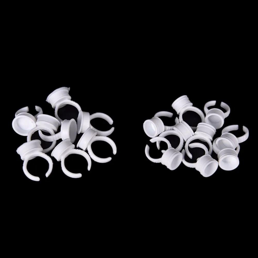 100 шт. одноразовые кольца поддоны для наращивания ресниц|Принадлежности дизайна