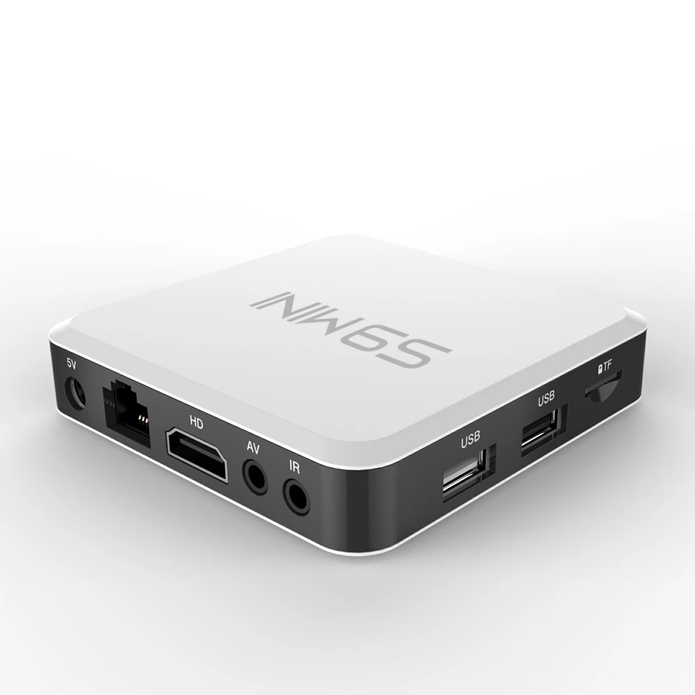 S9 Мини ТВ приставка ультра-HD Android 7,1 S905W четырехъядерный потоковый медиаплеер 4K 2,4 ГГц WiFi