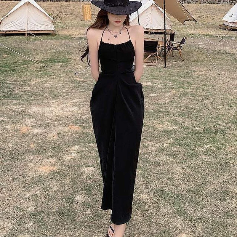 Женский комплект из двух предметов элегантный Однотонный черный костюм футляр