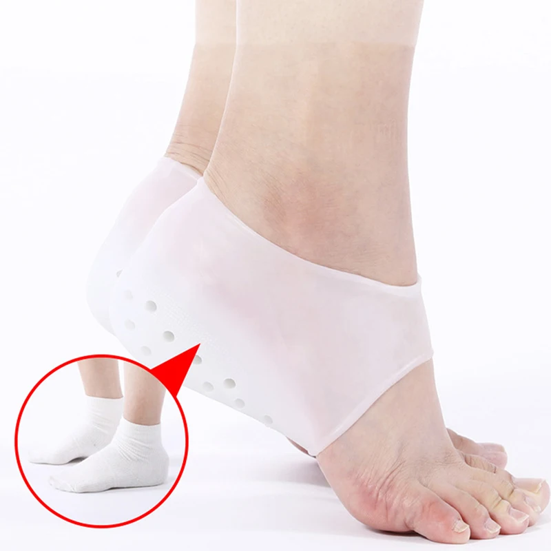 

1 Pair Unisex Invisible Height Lifting Increased Silicons Women Men Hook Pats Foot Socks Insert soles Foot Skin Care Tool