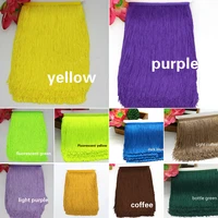 1 yard 30cm long fringe lace tassel polyester lace trim ribbon latin dance skirt curtain fringes for diy sewing crafts