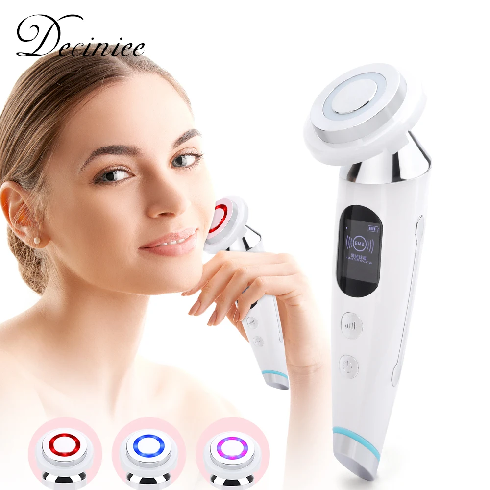 

Wireless LED Facial Massager 3Color Photon Therapy Anti-Aging Skin Care Device for Wrinkles Skin Rejuvenation Tightening Machine