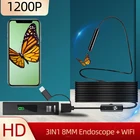 8 мм WIFI Тип C эндоскоп камера Гибкая для мобильного бороскопа Usb камера Proble для смартфона видео эндоскоп для Android wifi