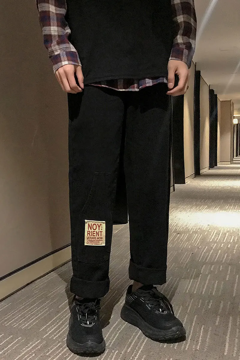 

2020 Spring And Autumn New Youth Popular Men's Solid Color Loose Twist Jeans Fashion Casual Low Waist Straight Leg Pants M-5XL