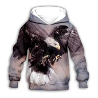 eagle animal 3d printed hoodies family suit tshirt zipper pullover kids suit funny sweatshirt tracksuitpant shorts 04