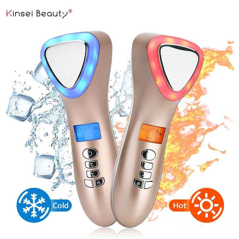 Массажер для лица со светодиодной подсветкой ультразвуковой аппарат горячей и