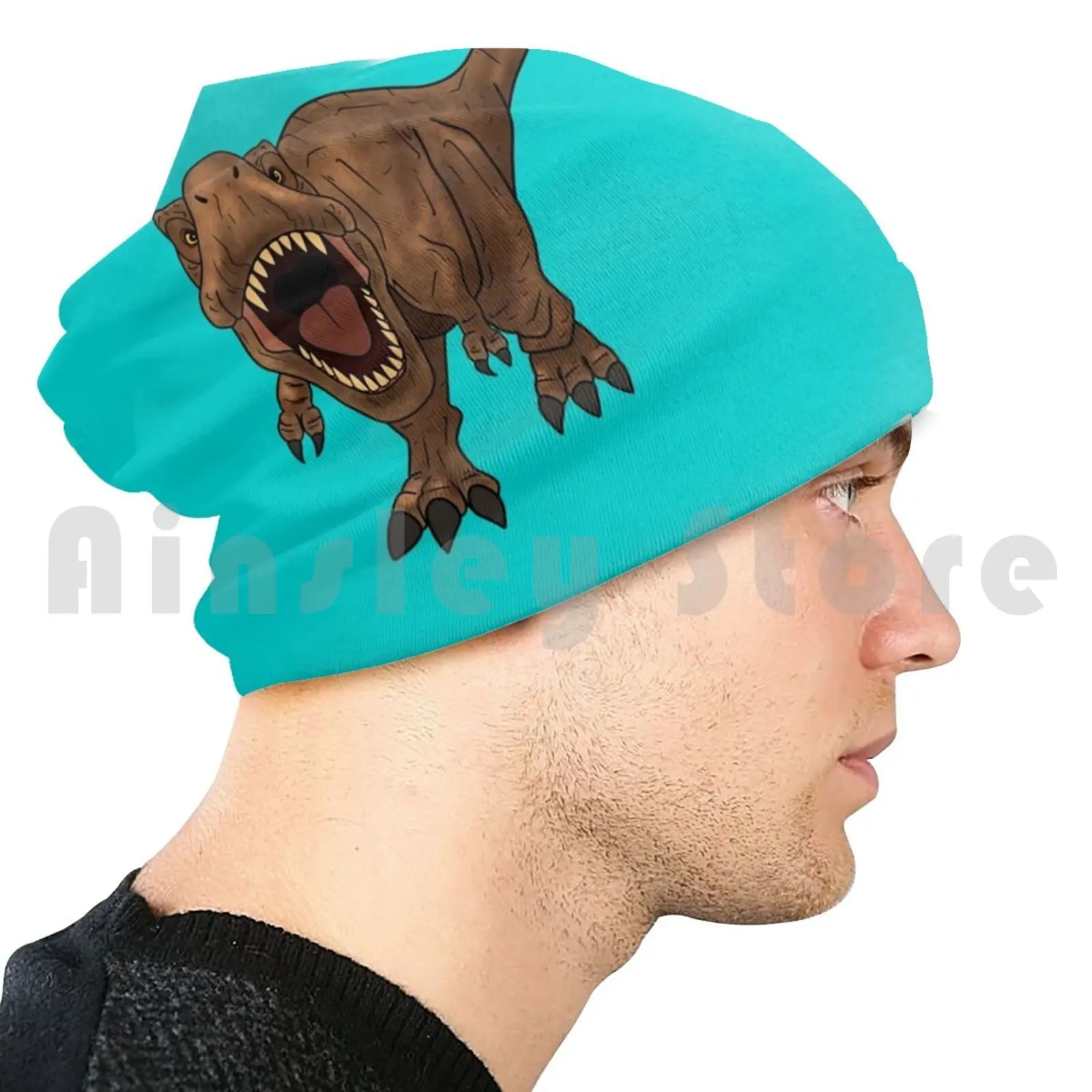 Вязаная Шапка-бини в стиле хип-хоп