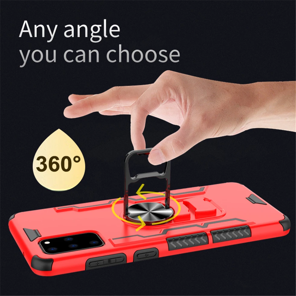Ударопрочный чехол-подставка для Samsung S20 Ultra Note10 Pro Lite A71 A51 A50 S20Plus | Мобильные