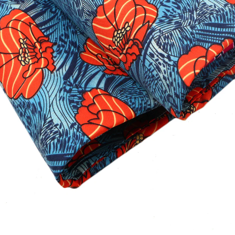 Вощеная Высококачественная 6 ярдов в партии 2019 вощеная ткань с принтом красных