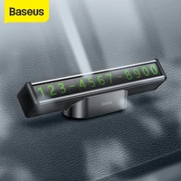 baseus car temporary parking card phone number in the car parking plate telephone number holder parking license plate for cars