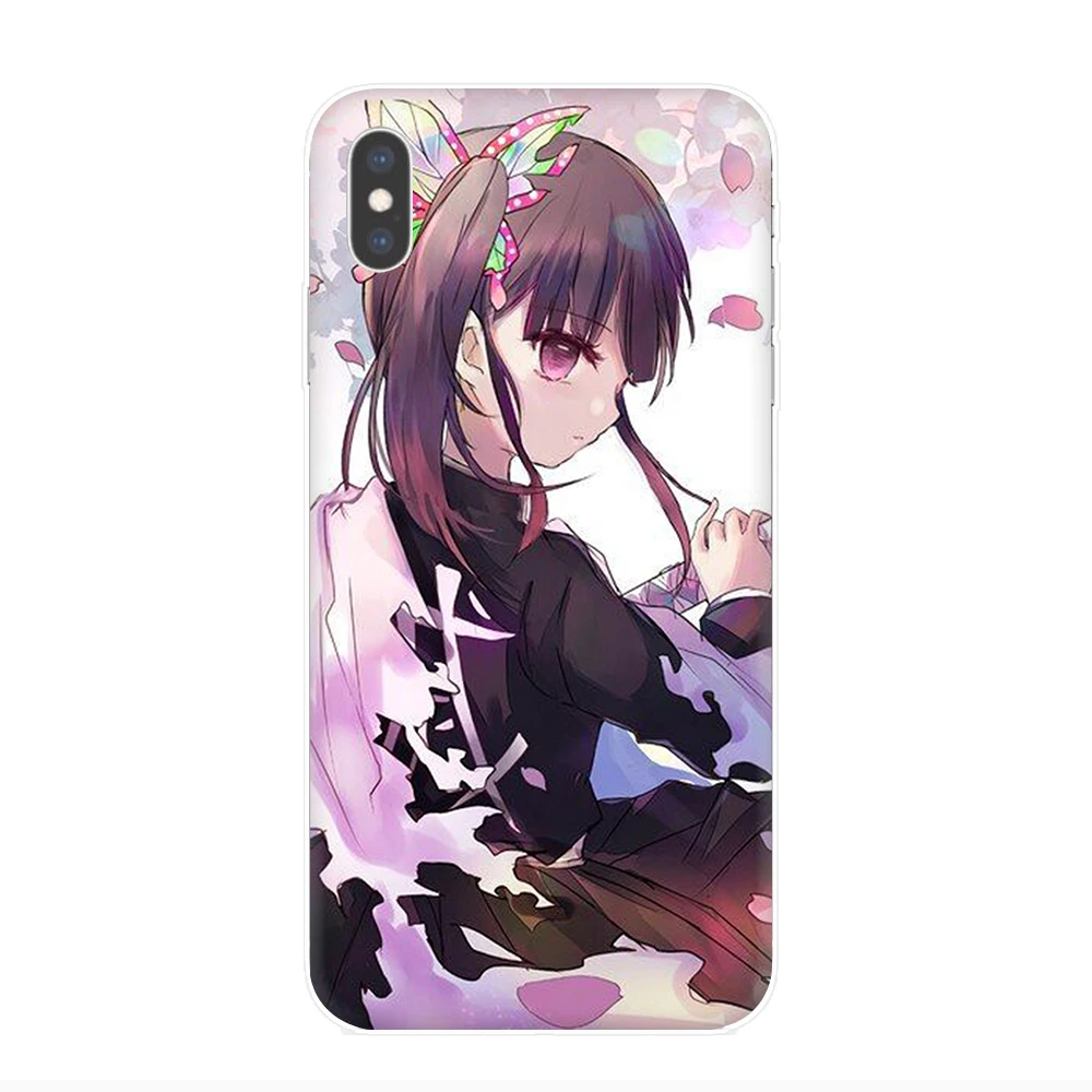 Твердый чехол для телефона Tsuyuri Kimetsu no yaiba iphone 5 5s SE 2020 5C 6 6s 7 8 Plus X XR XS Max 11 Pro