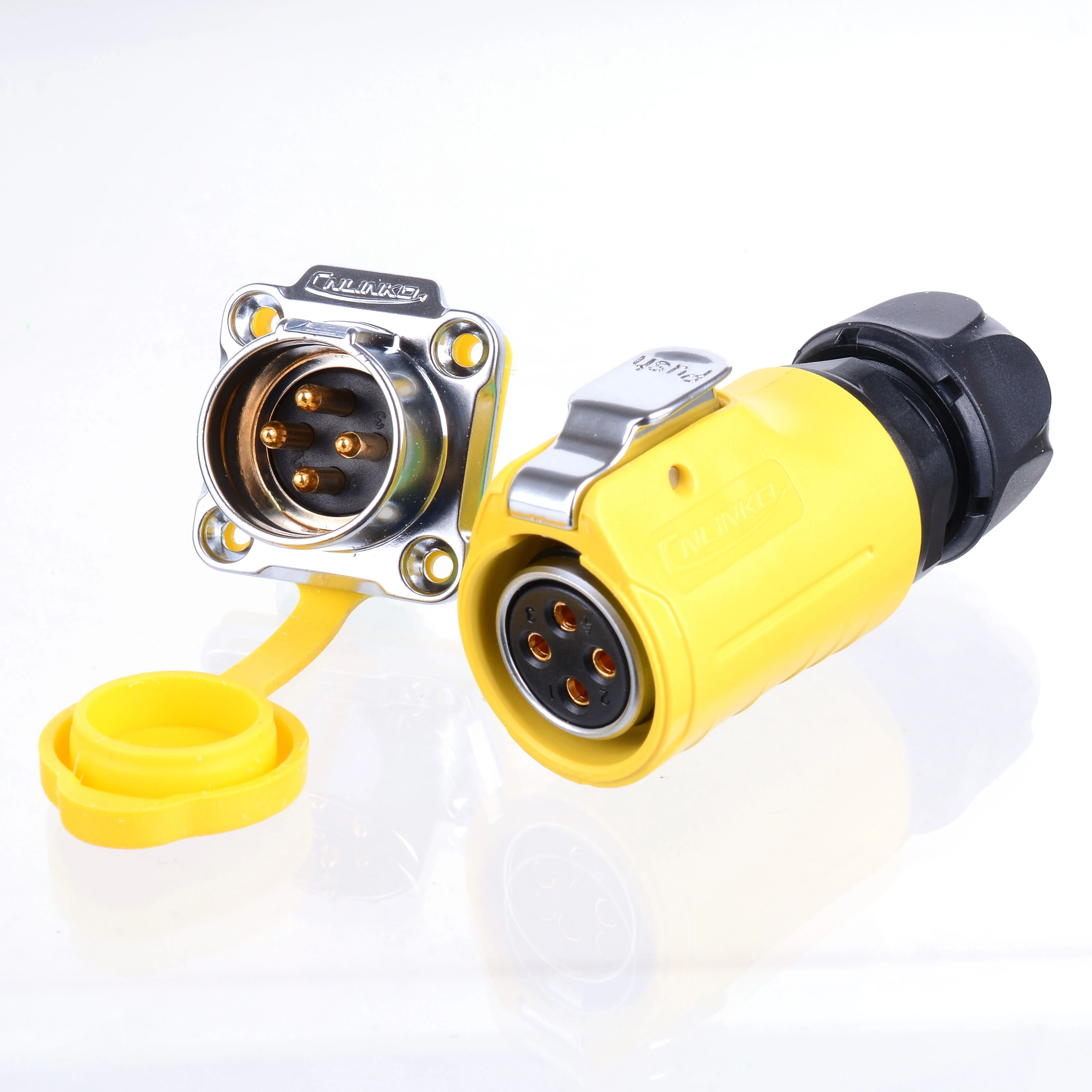 Цилиндрический промышленный гнездовой разъем 1/4 Bayonet 2Pin 3Pin 4Pin 5Pin 7Pin 9Pin 12Pin