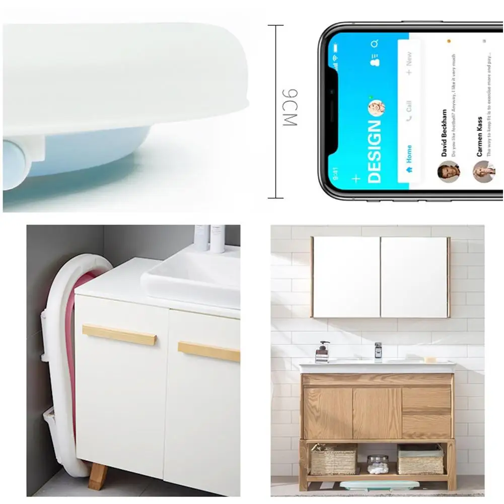 Kidlove Детская ванна портативная душевая баррель Складная Экономия пространства