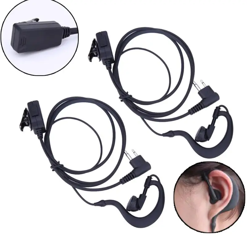 2 шт. 2-контактный наушник гарнитура микрофон PTT для Motorola CB радио CP88 CP040 CP100