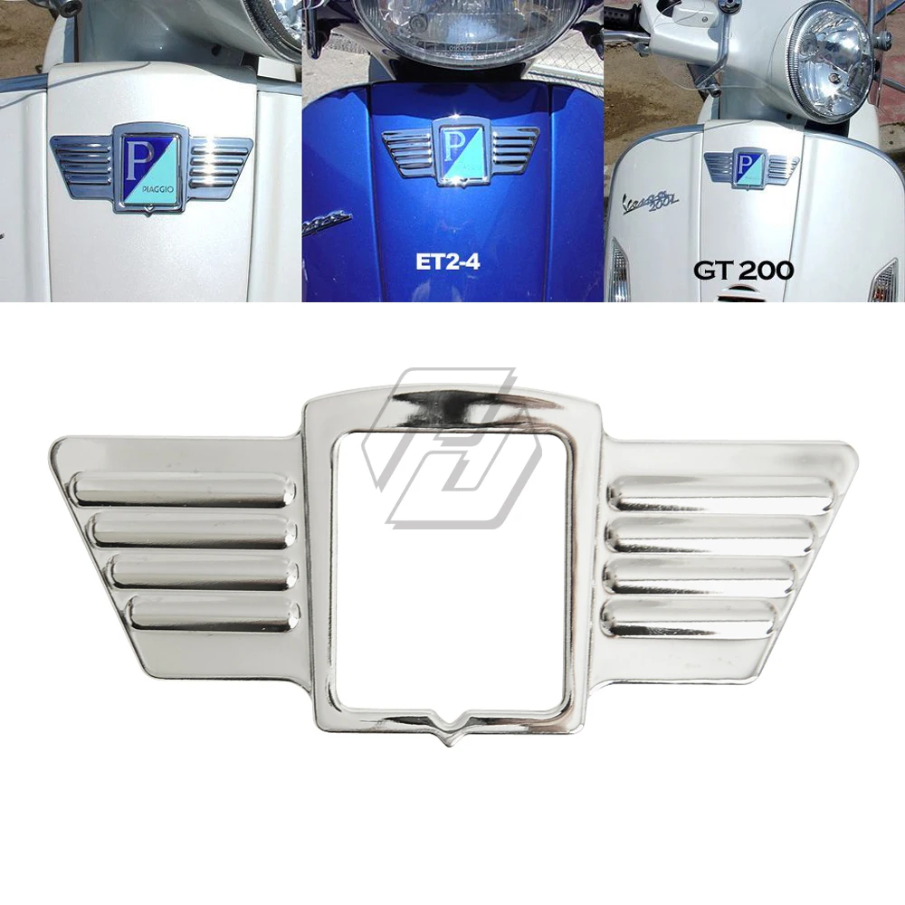 Motorcycle Chrome Wings Logo Trim Case for Piaggio Vespa 125 150 GS150 GS160 SS180 ET2 ET4 GT200 | Автомобили и мотоциклы