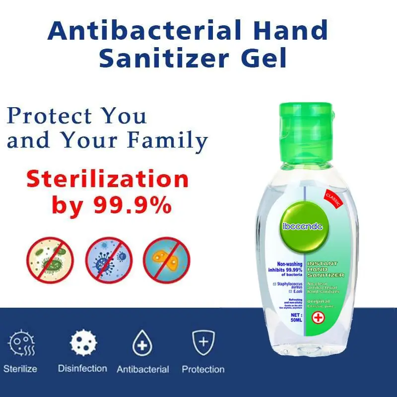 50 мл Портативный антибактериальное дезинфицирующее средство для рук