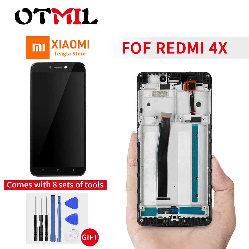 Для Xiaomi Redmi 4x ЖК дисплей сенсорный экран дигитайзер сборка Замена с рамкой для