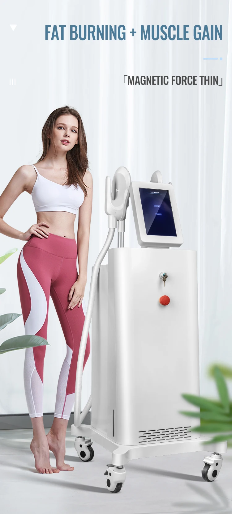 

High frequency teslasculpt HIEMT Electromagnetic Muscle Stimulation device weight loss body slimming sculpting machine