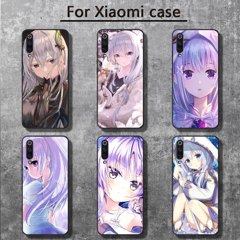 

Anime girl background Phone Case for Xiaomi mi 6 6plus 6X 8 9SE 10 Pro mix 2 3 2s MAX2 note 10 lite Pocophone F1