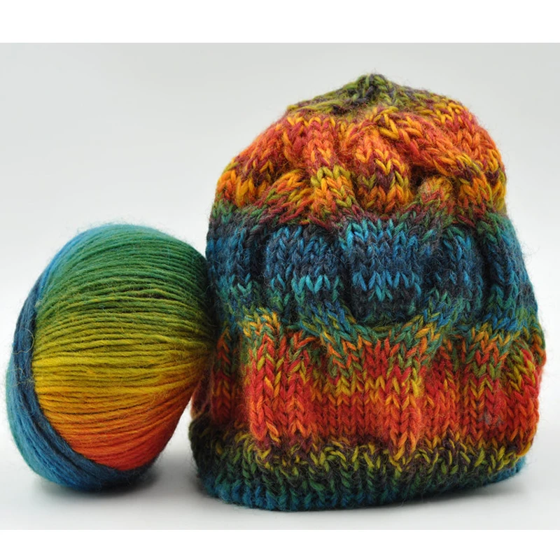 6 шариков * 50 г 100% австралийская шерсть 180 метров/мяч толстый трикотаж ручная вязка