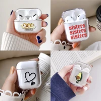 heart angel queen rose avocado earphone case for apple iphone charging box for airpods pro hard protective cover accessories