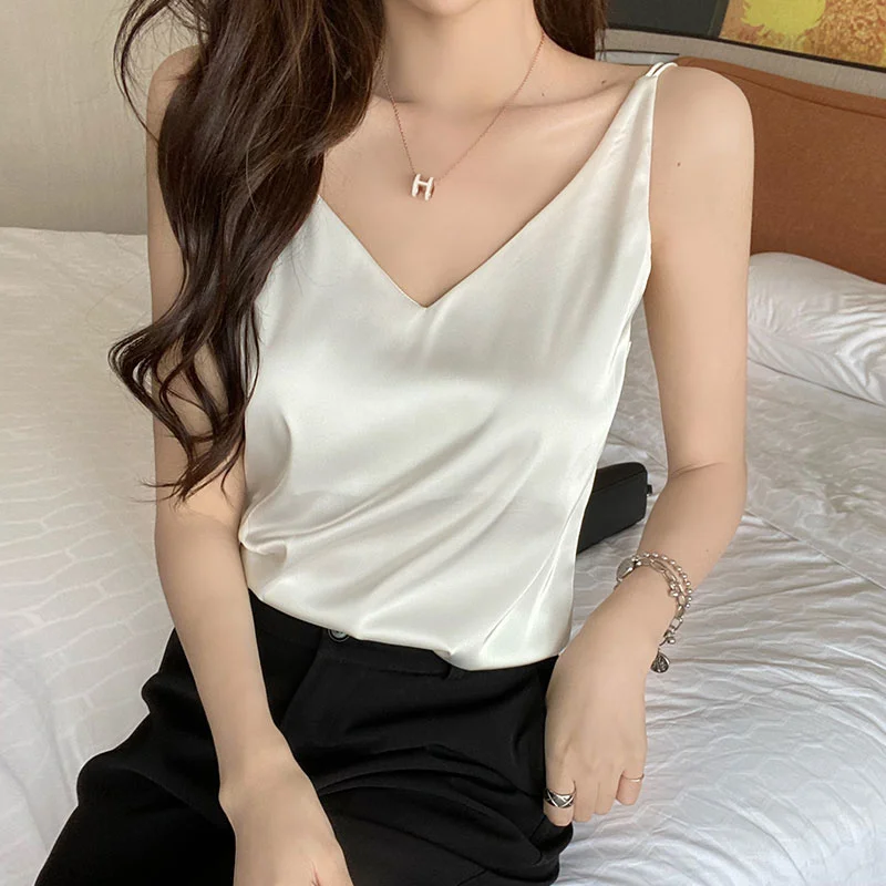 Французская шелковая кофта женский костюм с внутренним дизайном чувственный