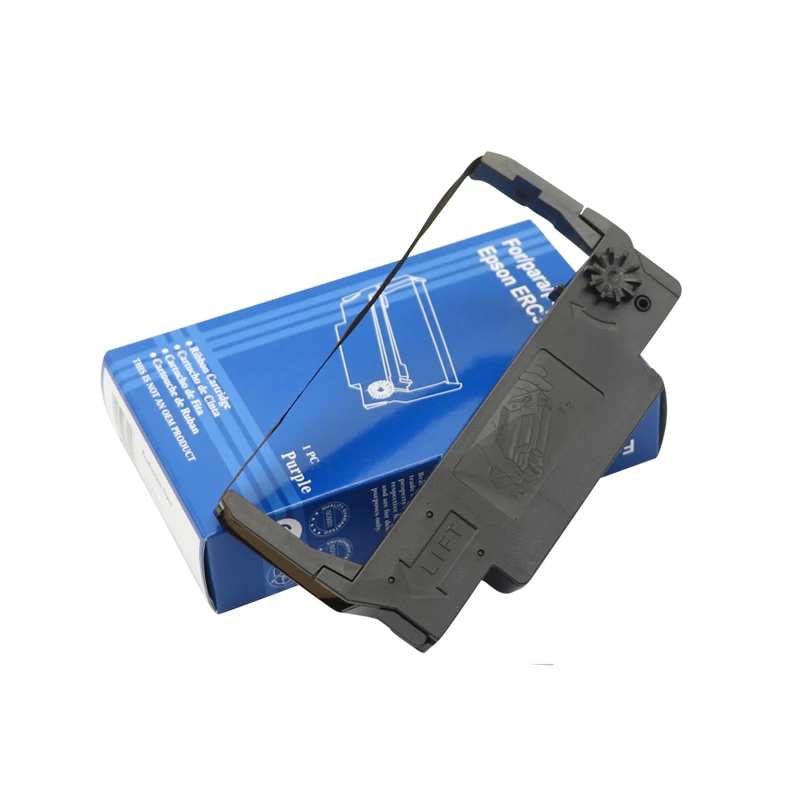 10 шт. совместимая лента для печати чернил Epson ERC30 ERC34 ERC38 12 7 мм * 4 м черный