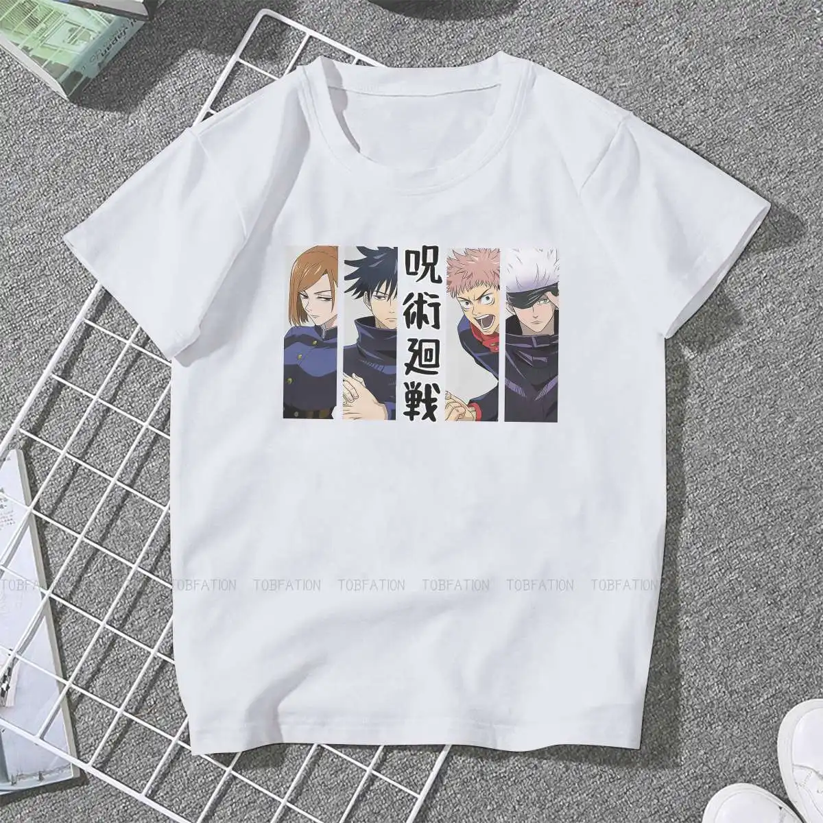 

Yuji Itadori Satoru Women Tshirts Jujutsu Kaisen Anime Aesthetic Vintage Female Clothing Loose Cotton Graphic Clothes